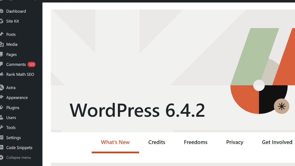 Docker WordPress Installation Screen